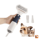 Secador com Escova 3 em 1 para Pets Banho Secagem e Escovação